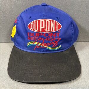 Jeff Gordon #24 Dupont Refinish Racing Hat Blue Chase NASCAR‎ Vintage Y2K Snap
